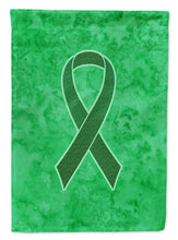 Load image into Gallery viewer, Kelly Green Ribbon for Kidney Cancer Awareness Garden Flag – Inspirational Outdoor Support Decor AN1220GF