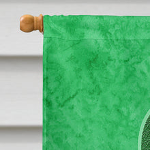 Load image into Gallery viewer, Emerald Green Ribbon for Liver Cancer Awareness Flag Canvas House Size AN1221CHF