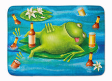 Load image into Gallery viewer, Frog Drinking Beer Machine Washable Memory Foam Mat APH0093RUG
