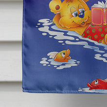 Load image into Gallery viewer, Teddy Bears Swimming and Diving Flag Canvas House Size APH0240CHF