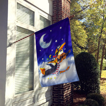 Load image into Gallery viewer, Music under the Moon Penguins Flag Canvas House Size