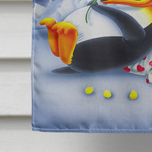 Load image into Gallery viewer, Music under the Moon Penguins Flag Canvas House Size