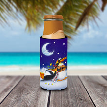 Load image into Gallery viewer, Music under the Moon Penguins  Slim Can Hugger – Fun &amp; Functional Drink Coolers APH0243MUK