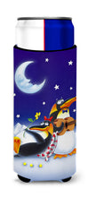 Load image into Gallery viewer, Music under the Moon Penguins  Slim Can Hugger – Fun &amp; Functional Drink Coolers APH0243MUK