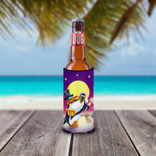 Load image into Gallery viewer, Just Married Wedding Penguins  Slim Can Hugger – Fun &amp; Functional Drink Coolers APH0244MUK