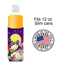 Load image into Gallery viewer, Just Married Wedding Penguins  Slim Can Hugger – Fun &amp; Functional Drink Coolers APH0244MUK