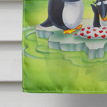 Load image into Gallery viewer, My Love Song Penguins Flag Canvas House Size