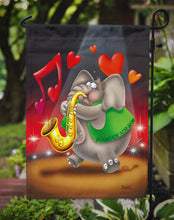 Load image into Gallery viewer, Elephant playing the Saxaphone Garden Flag - Outdoor Decorative Yard Flag APH0250GF