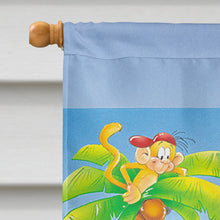 Load image into Gallery viewer, Bears playing Volleyball Flag Canvas House Size APH0389CHF