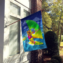 Load image into Gallery viewer, Teddy Bear Sailing Flag Canvas House Size APH0416CHF