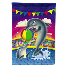 Load image into Gallery viewer, Dolphins performing for the crowds Flag Canvas House Size APH0417CHF