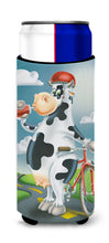 Load image into Gallery viewer, Cow on a Bike Ride  Slim Can Hugger – Fun &amp; Functional Drink Coolers APH0532MUK