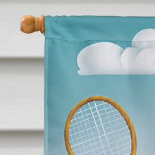 Load image into Gallery viewer, Cow playing Tennis Flag Canvas House Size APH0533CHF