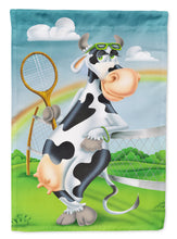Load image into Gallery viewer, Cow playing Tennis Garden Flag - Outdoor Decorative Yard Flag APH0533GF