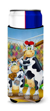 Load image into Gallery viewer, Cow playing Baseball  Slim Can Hugger – Fun &amp; Functional Drink Coolers APH0534MUK