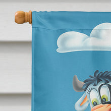 Load image into Gallery viewer, Cow playing Golf Flag Canvas House Size APH0535CHF