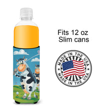Load image into Gallery viewer, Cow playing Golf  Slim Can Hugger – Fun &amp; Functional Drink Coolers APH0535MUK