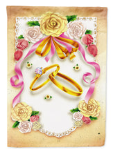 Load image into Gallery viewer, Wedding Rings Garden Flag - Outdoor Decorative Yard Flag