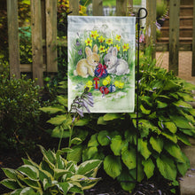 Load image into Gallery viewer, Easter Bunnies with Eggs Garden Flag - Outdoor Decorative Yard Flag APH0684GF
