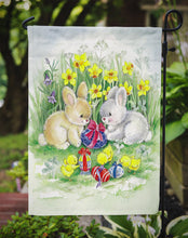 Load image into Gallery viewer, Easter Bunnies with Eggs Garden Flag - Outdoor Decorative Yard Flag APH0684GF