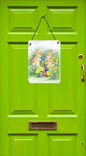Load image into Gallery viewer, Brown Easter Bunnies with Eggs Wall or Door Hanging Prints APH0685DS1216