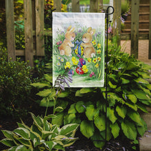 Load image into Gallery viewer, Brown Easter Bunnies with Eggs Garden Flag - Outdoor Decorative Yard Flag APH0685GF