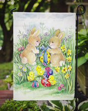 Load image into Gallery viewer, Brown Easter Bunnies with Eggs Garden Flag - Outdoor Decorative Yard Flag APH0685GF