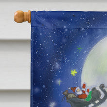 Load image into Gallery viewer, Angels watching Santa Claus Flag Canvas House Size APH0690CHF