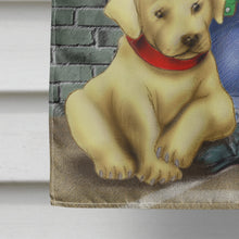 Load image into Gallery viewer, Teddy Bear and his Lab Flag Canvas House Size APH0856CHF