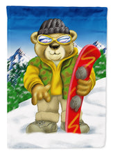 Load image into Gallery viewer, Teddy Bear Snowboarding Garden Flag - Outdoor Decorative Yard Flag