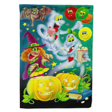 Load image into Gallery viewer, Witch Party with the Ghosts Halloween Flag Canvas House Size APH0932CHF