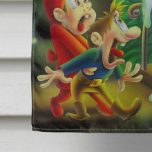 Load image into Gallery viewer, Scary Ghosts and Halloween Trick or Treaters Flag Canvas House Size APH0933CHF