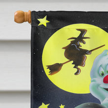 Load image into Gallery viewer, Halloween with Dracula and Frankenstein Flag Canvas House Size APH0935CHF