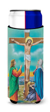 Load image into Gallery viewer, Jesus on the Cross Crucifixion  Slim Can Hugger – Fun &amp; Functional Drink Coolers APH1307MUK