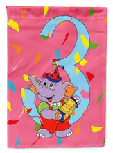 Load image into Gallery viewer, Happy 3rd Birthday Age 3 Garden Flag - Outdoor Decorative Yard Flag