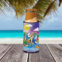 Load image into Gallery viewer, Dolphin's Playing Music  Slim Can Hugger – Fun &amp; Functional Drink Coolers APH2485MUK