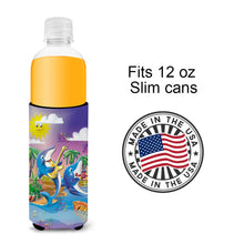 Load image into Gallery viewer, Dolphin's Playing Music  Slim Can Hugger – Fun &amp; Functional Drink Coolers APH2485MUK