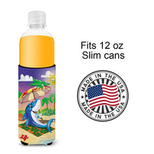 Load image into Gallery viewer, Dolphin Sunning on the Beach  Slim Can Hugger – Fun &amp; Functional Drink Coolers APH2488MUK