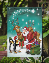 Load image into Gallery viewer, Santa Claus Christmas with the penguins Garden Flag – Decorative Outdoor Yard Flag APH3872GF