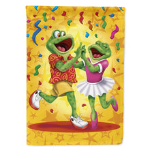 Load image into Gallery viewer, Frog Swing Dancing Flag Canvas House Size APH3874CHF