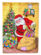 Load image into Gallery viewer, Christmas Santa and His Toys Garden Flag – Decorative Outdoor Yard Flag APH3923GF