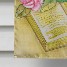 Load image into Gallery viewer, Easter Cross and Bible with Roses Flag Canvas House Size APH4072CHF
