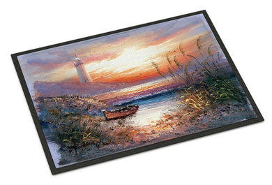 Lighthouse Scene with Boat Doormat - 24x36 Decorative Floor Mat – Indoor/Outdoor Rug with Artistic Flair APH4130JMAT - Large 24x36 – Indoor/Outdoor Floor Mats with Artistic Flair