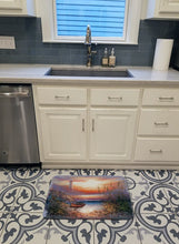 Load image into Gallery viewer, Lighthouse Scene with Boat Machine Washable Memory Foam Mat APH4130RUG