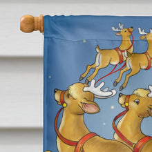 Load image into Gallery viewer, Christmas Santa taking Off Flag Canvas House Size APH4570CHF