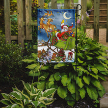 Load image into Gallery viewer, Christmas Santa taking Off Garden Flag – Decorative Outdoor Yard Flag APH4570GF