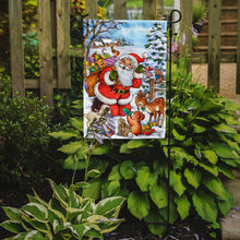 Load image into Gallery viewer, Christmas Santa Forrest Friends Garden Flag – Decorative Outdoor Yard Flag APH4571GF