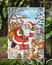 Load image into Gallery viewer, Christmas Santa Forrest Friends Garden Flag – Decorative Outdoor Yard Flag APH4571GF