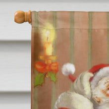 Load image into Gallery viewer, Christmas Santa by the Tree Flag Canvas House Size APH4691CHF