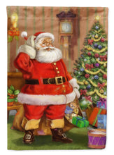 Load image into Gallery viewer, Christmas Santa by the Tree Garden Flag – Decorative Outdoor Yard Flag APH4691GF